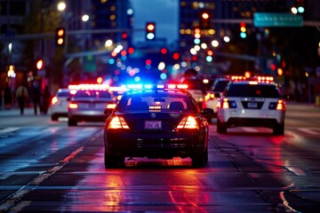 Police units arrive at a call