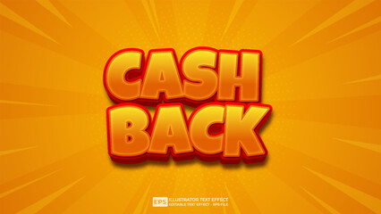 Vector 3d editable text effect font