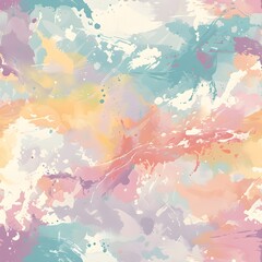 Brush abstract watercolor background with seamless pattern.