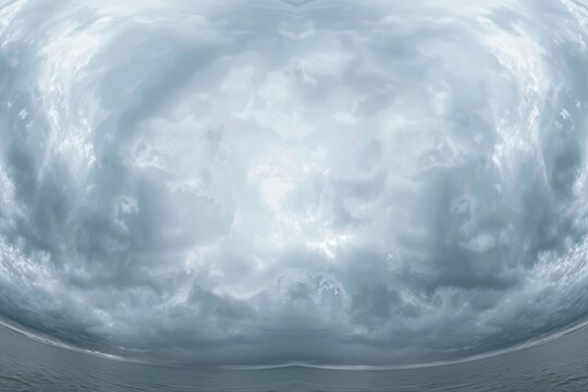 Rainy day with Nimbostratus clouds in spherical equirectangular format for 3D graphics and aerial drone panoramas