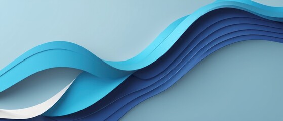 Fototapeta premium wavy blue background. abstract wavy blue backdrop