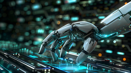 Obraz premium robotics is reshaping the landscape of a specific industry. Discuss the challenges and opportunities this transformation presents 