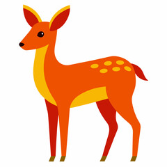 Exquisite Chinese Water Deer Vector Illustrations: Capturing Nature's Grace
