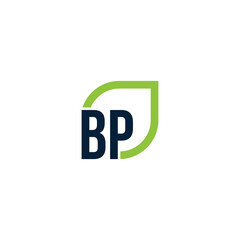 Initial BP logo grows vector, develops, natural, organic, simple, financial logo suitable for your company.