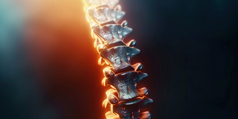 Spinal Fracture: The Back Pain and Nerve Compression - A person with a curved spine, indicating a spinal fracture. They may be experiencing back pain