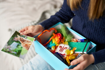 Close Up Of Teenage Girl Using Soothe Box To Help With Stress And Anxiety