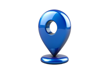 blue 3d gps mark