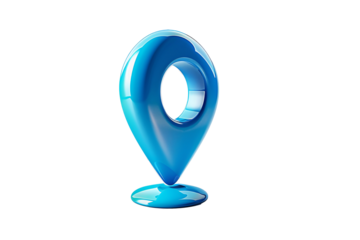 blue 3d gps mark