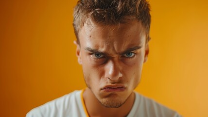 Fototapeta premium Angry Person in Studio