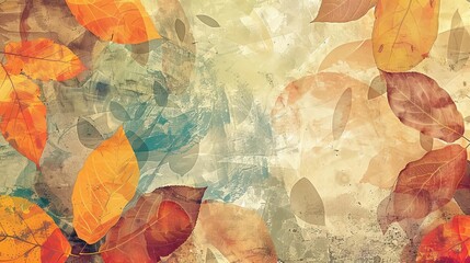 abstract autumn leaves