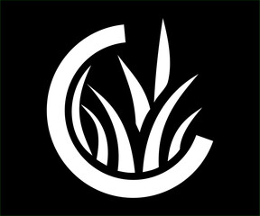 landscaping logo,company,minimalist, lawn care and service isolated logo vector,lawn care