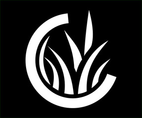 landscaping logo,company,minimalist, lawn care and service isolated logo vector,lawn care