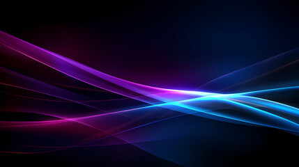 Fototapeta premium Abstract technology glowing lines