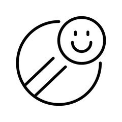 Antidepressants line black icon. Vector isolated button.