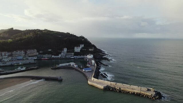 Port of ondarroa aerial image