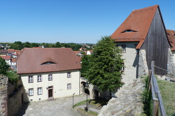 Burghof auf der Burg Querfurt in Sachsen-Anhalt