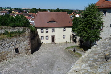 Burghof auf der Burg Querfurt in Sachsen-Anhalt