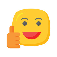 Thumb up, like emoji vector design, easy to use and download