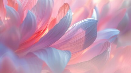 Ethereal Blooms: Close-ups depict wildflower petals in serene beauty, an ethereal vision of calm
