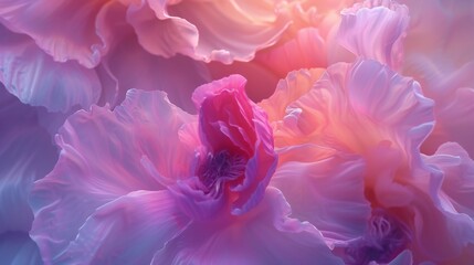 Flowing Petal Poetry: Close-ups unveil wildflower petals in flowing poetic motion, a fluid expression of nature's beauty.