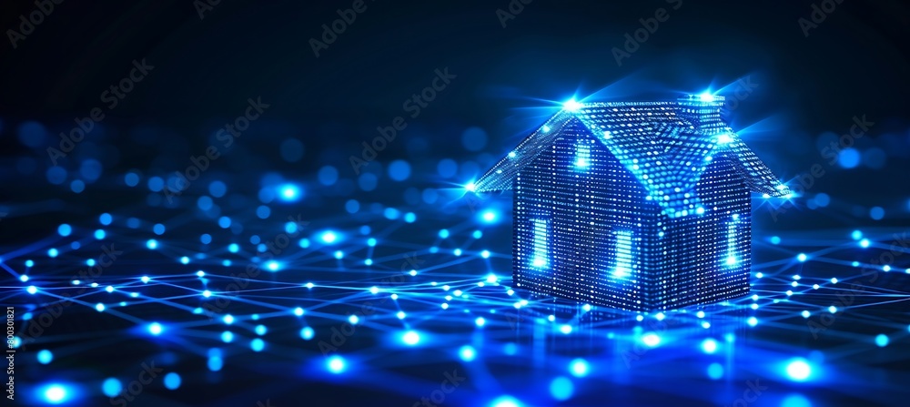 Poster revolutionizing home management: visualizing smart home iot features through a captivating ultrawide