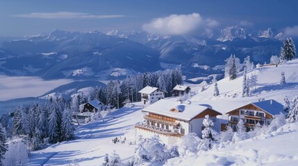 Germany, Fellhorn Kanzelwand ski resort generative ai