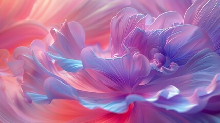 Harmonious Blossoms: Extreme macro shots showcase wildflower petals in rhythmic motion, a serene symphony of nature.
