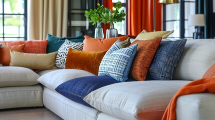 Sectional Sofa Fabric Choices: Photos demonstrating the various fabric choices available for sectional sofas