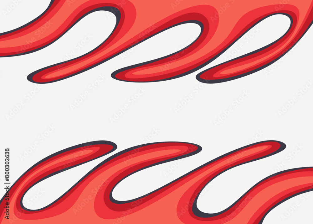 Poster abstract background with reflective gradient wavy lines pattern