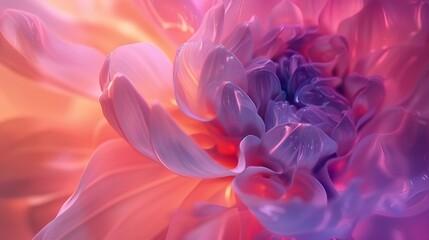 Obraz premium Petal Whirl: Macro lenses showcase wildflower petals in a gentle, fleeting spin.