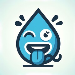 Obraz premium water drop icon drop of water logo water drop button