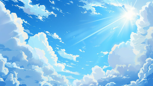 Anime sky background discount