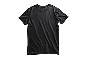 a black t-shirt on a white background