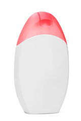 Empty white plastic bottle PNG transparent