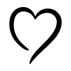 Heart Calligraphy Style