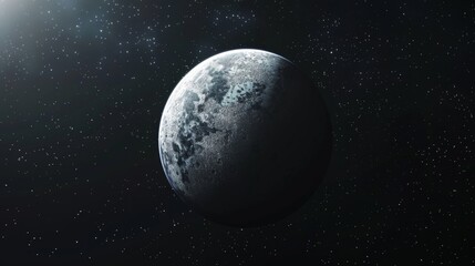 Fototapeta premium a planet in starry universe