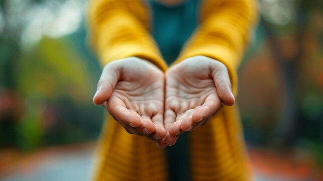 To beg from someone hand
