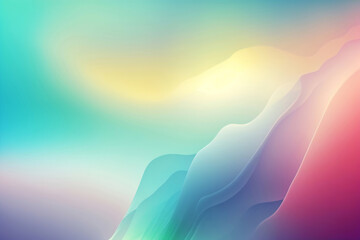 A soft background with a pastel-colored gradient. Fashion color trends. Soft focus