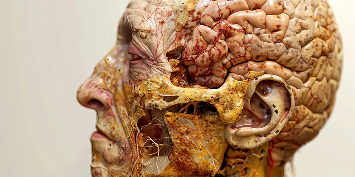 Neurofibromatosis: The Tumors and Skin Changes - Visualize a person with multiple tumors on the skin, with highlighted areas in the brain and nervous system