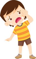 people sweat and tired thirsty heat of summer sun