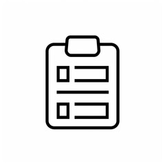 Outline icon for filing and inventory work. Simple and minimal design.