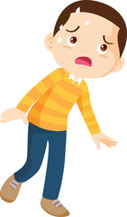 people sweat and tired thirsty heat of summer sun