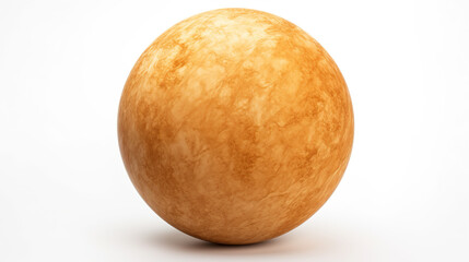 Fototapeta premium Venus sphere separated against a crisp white background