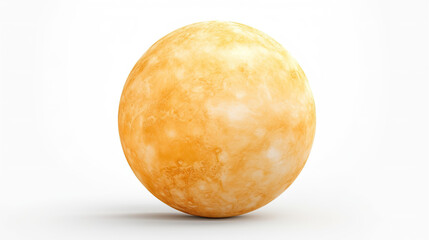 Venus sphere separated against a crisp white background