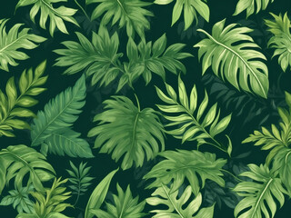 Rich green foliage illustration, perfect for eco-conscious designs.