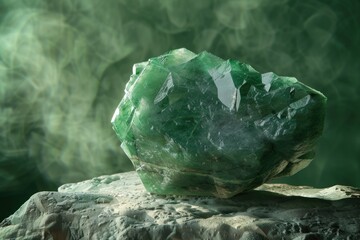 Real jade Natural sparkling green color  jade