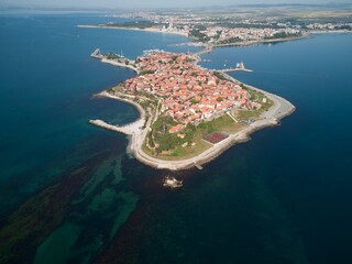 Rocky peninsula on the Black Sea, the more than 3,000 year old site of Nessebar. UNESCO came to...