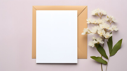 Digital flower blank card decoration abstract graphic poster web page PPT background