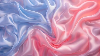 Elegant pastel silky fabric texture with smooth waves for fashion and luxury branding