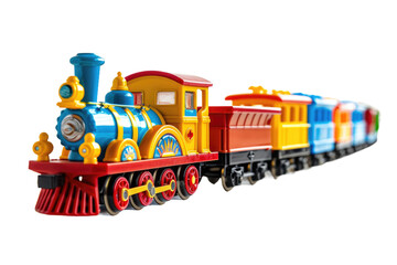Kids' Park Locomotive on Transparent Background